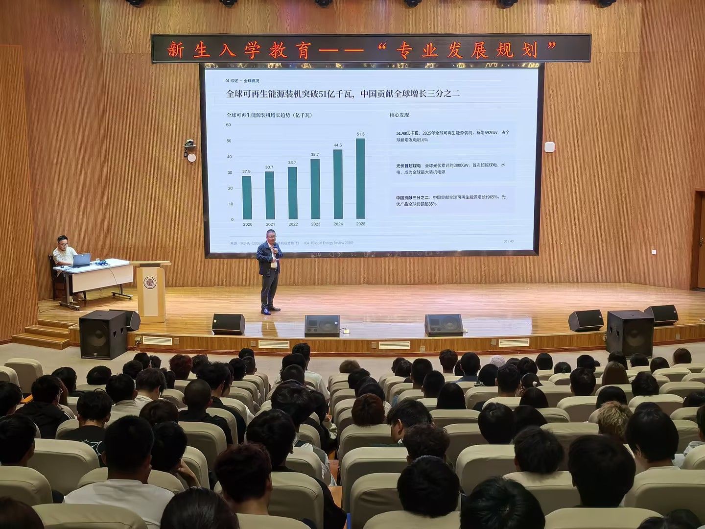 大国工匠铸匠心　绿色能源启新程——兰石研究院战略发展部部长进校开讲《中国新能源产业发展形势》